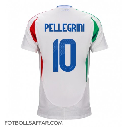 Italien Lorenzo Pellegrini #10 Bortatröja EM 2024 Kortärmad